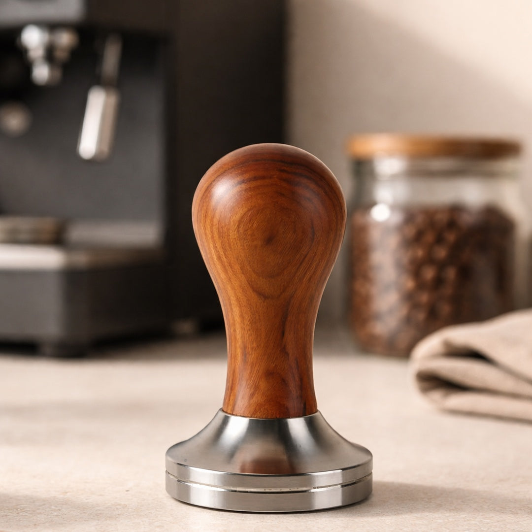 TAMPER ESPRESSO EN BOIS MASSIF
