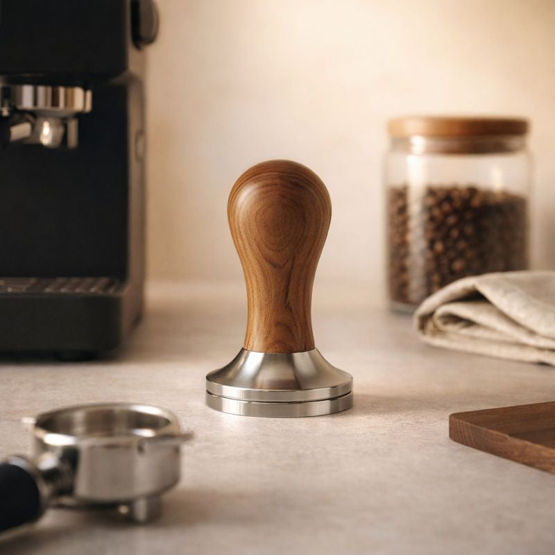 TAMPER ESPRESSO EN BOIS MASSIF
