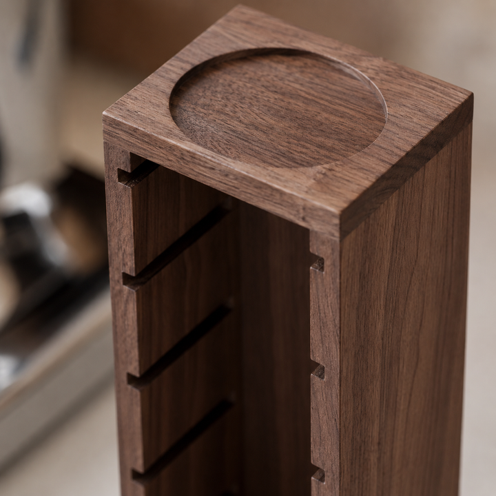 WALNUT BASKET RACK