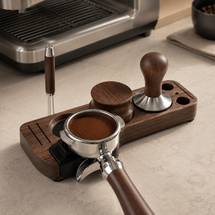 WALNUT TAMPING STATION