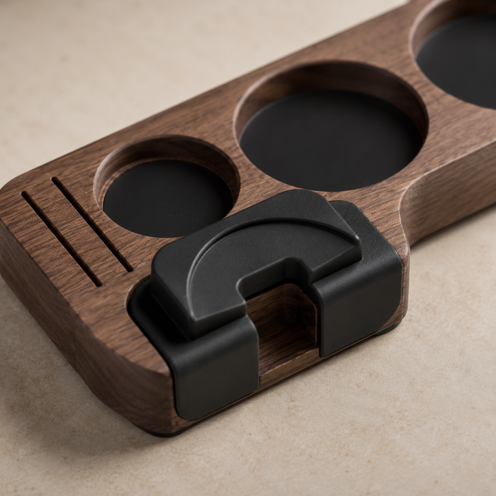 WALNUT TAMPING STATION