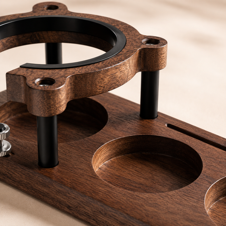WOOD TAMPING STATION
