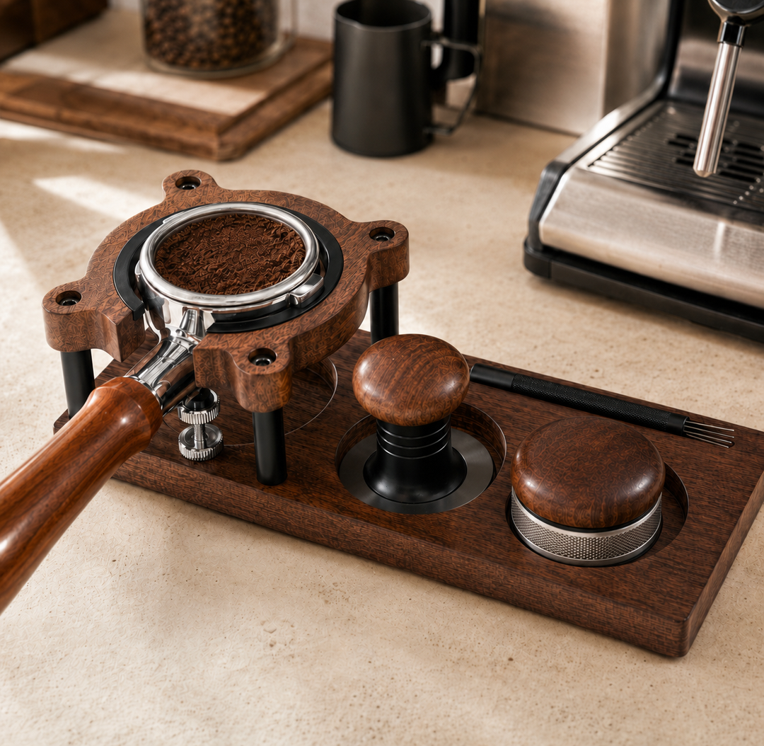 WOOD TAMPING STATION