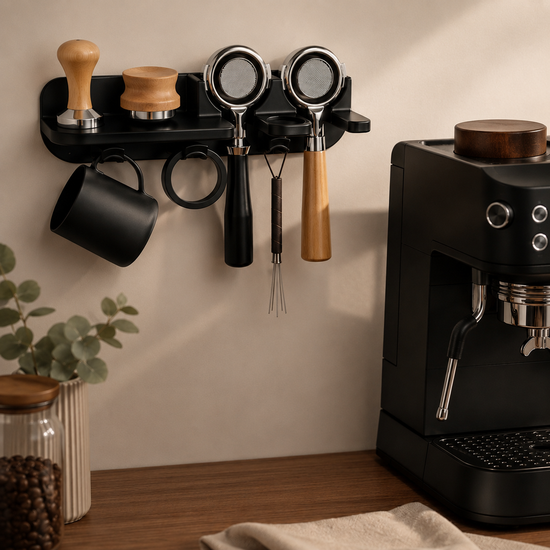 WALL MOUNT COFFEE RACK