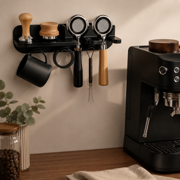 WALL MOUNT COFFEE RACK