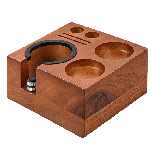 ADJUSTABLE WOOD TAMPING STATION