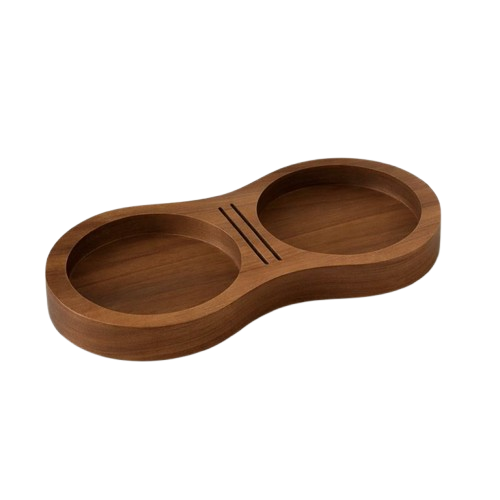 WALNUT TAMPER &amp; DISTRIBUTOR STAND